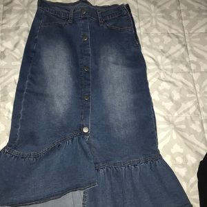 Hayden Los Angeles denim skirt